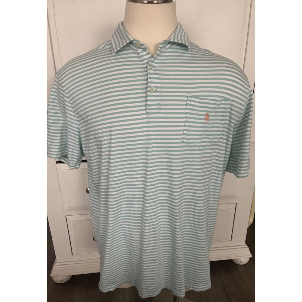 Polo Ralph Lauren Shirt Men's XL Short Sleeve Lightweight Cotton Stripe